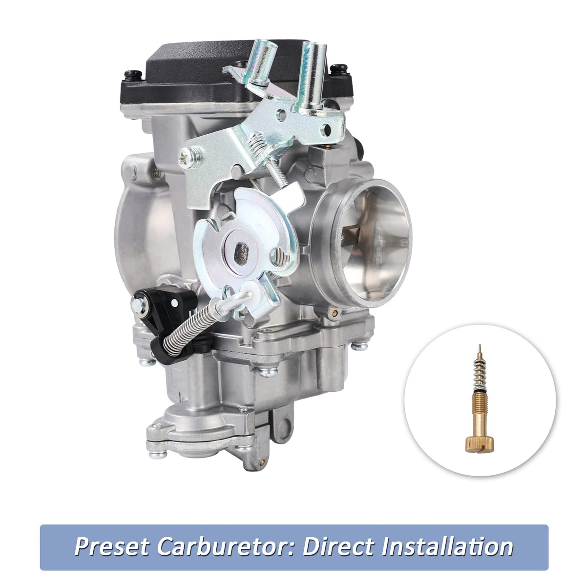 CV40 Carburetor with Fuel Filter Spark Plugs Jets Z6256