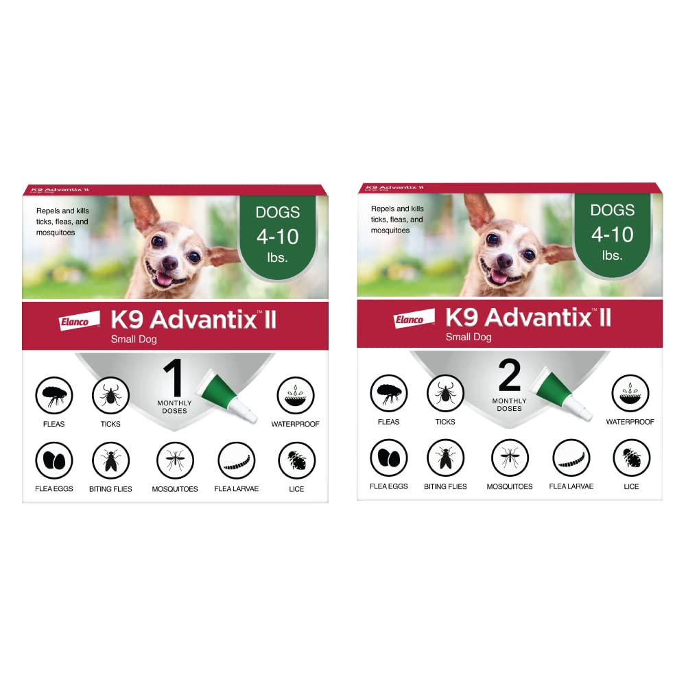 Flea, Tick & Mosquito Treatment & Prevention for Dogs 4-10 lbs M4676