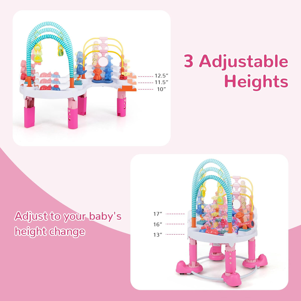 5 in 1 Baby Bouncer Activity Center with 360° Rotating Seat B8482