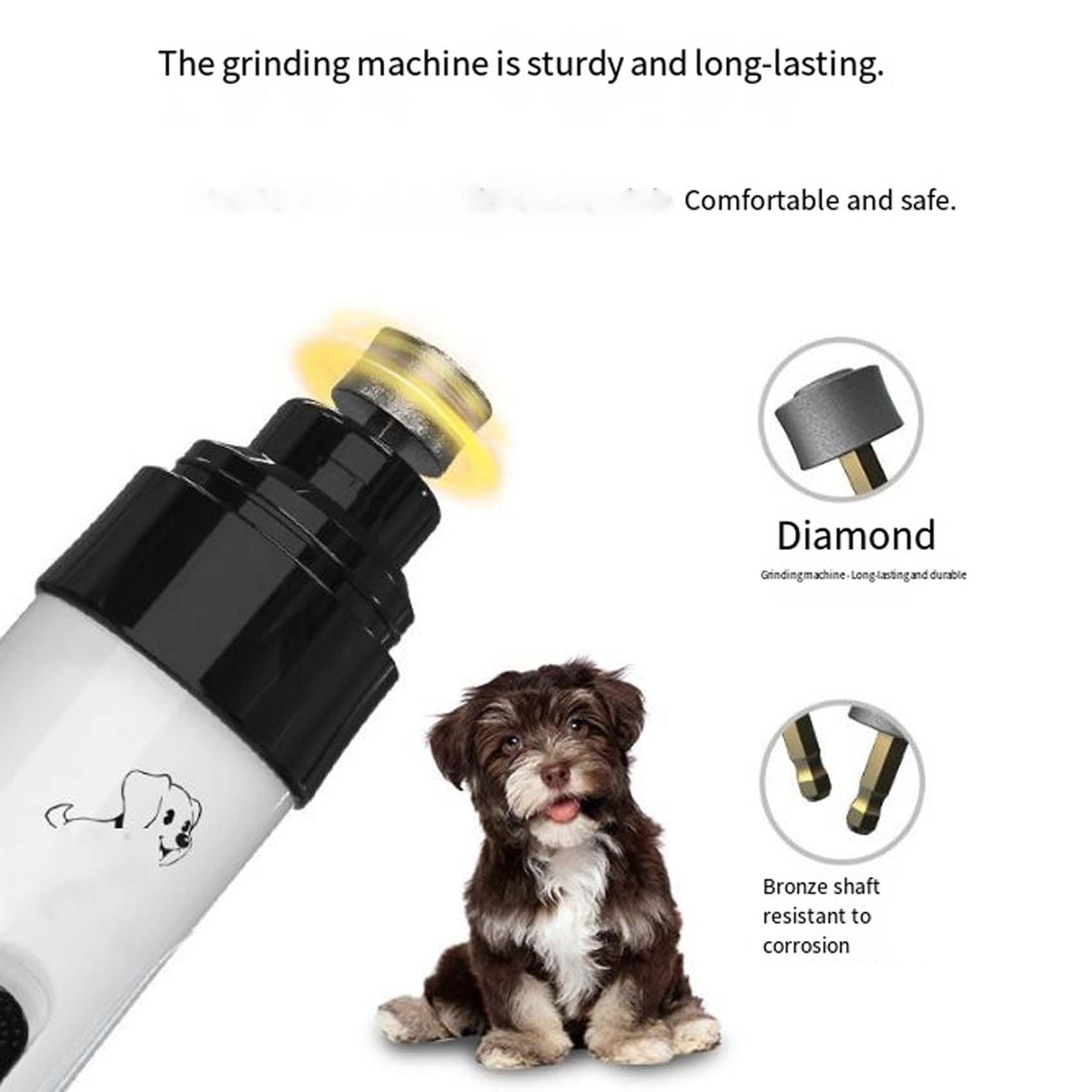 Silent Dog Nail Grinder with LED Light I169765