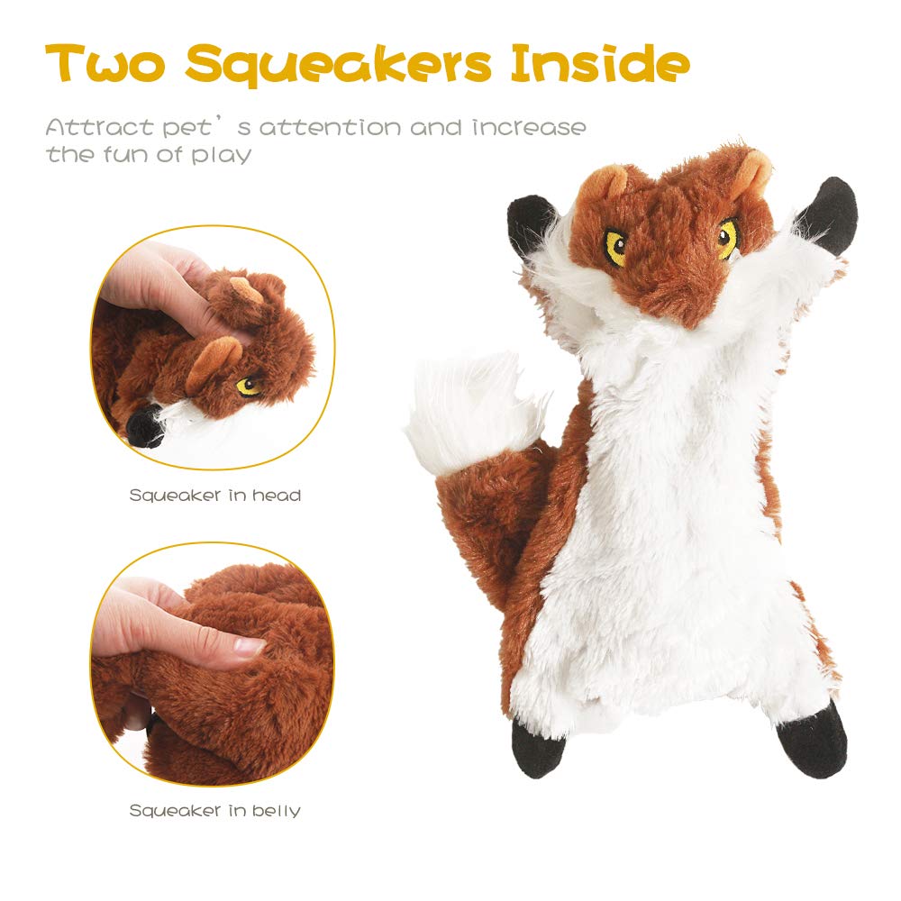 Dog Squeaky Chew Toys No Stuffing Soft Plush H416
