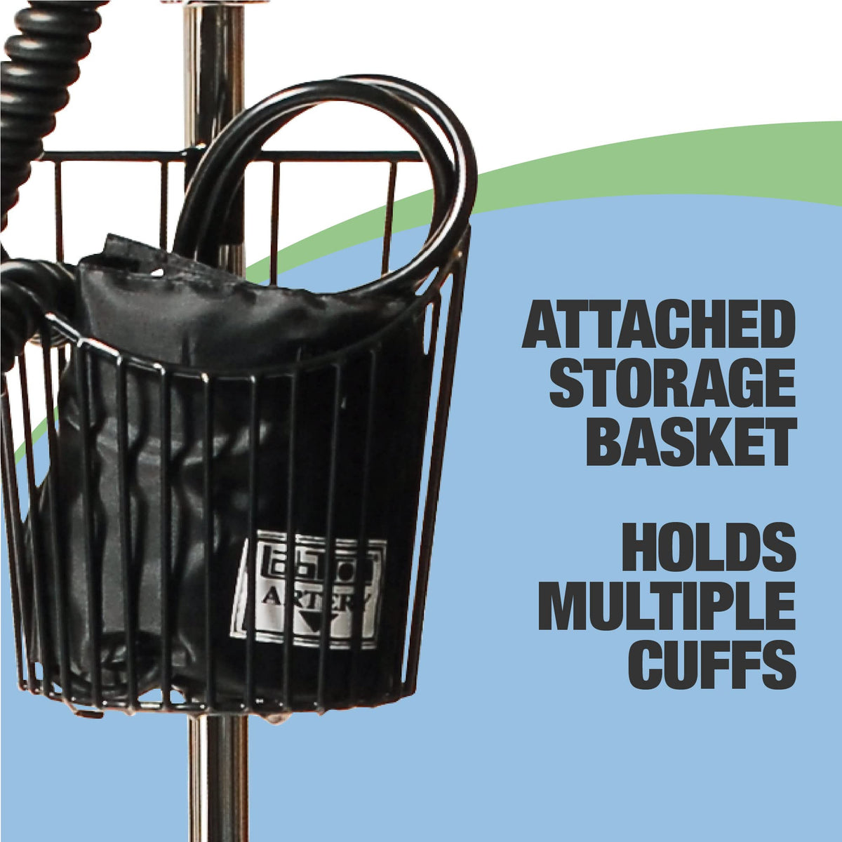 Mobile Blood Pressure Monitor with Rolling Stand G9561