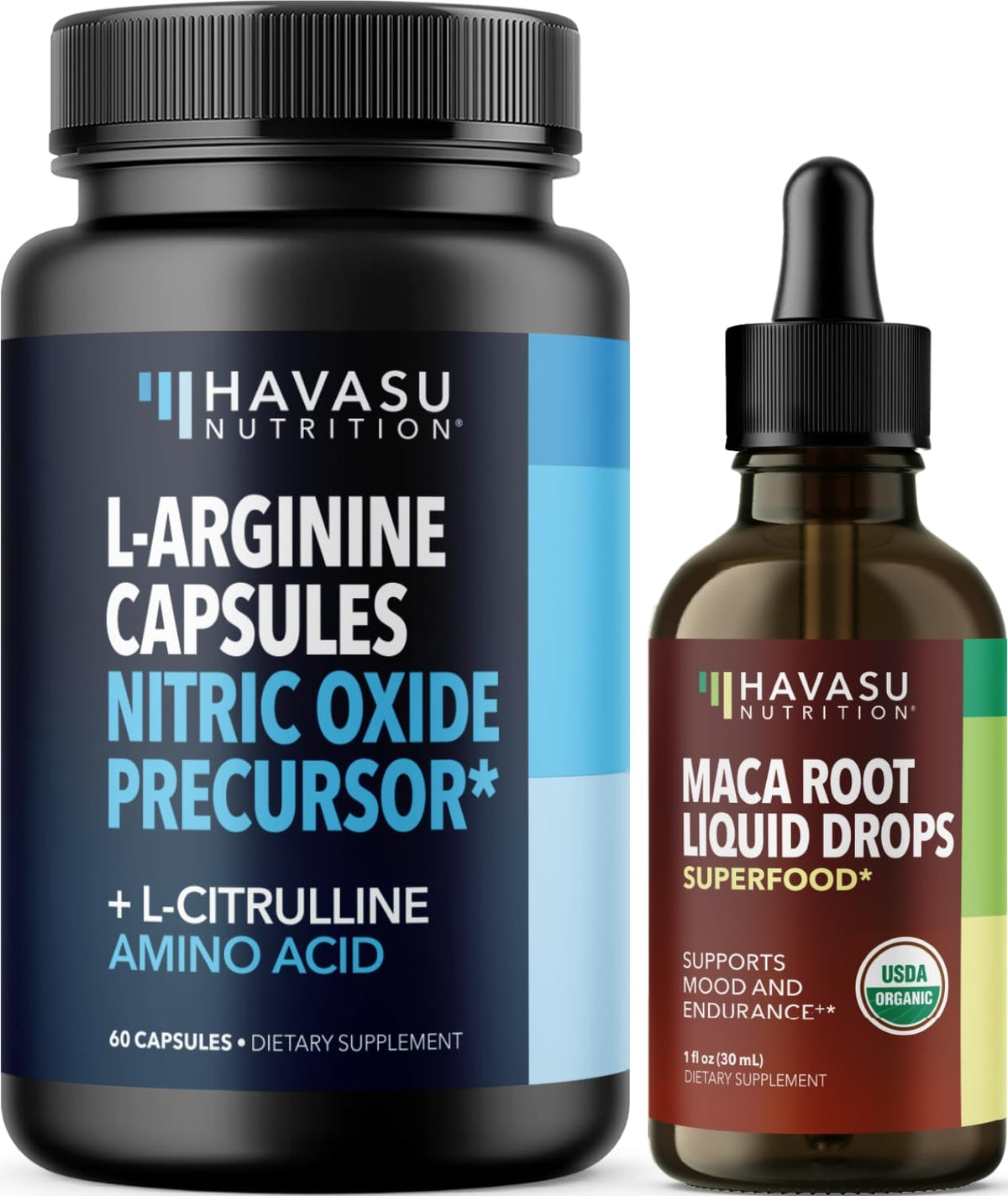 Organic Maca Root Liquid Drops & L Arginine L Citrulline Supplement Q55577