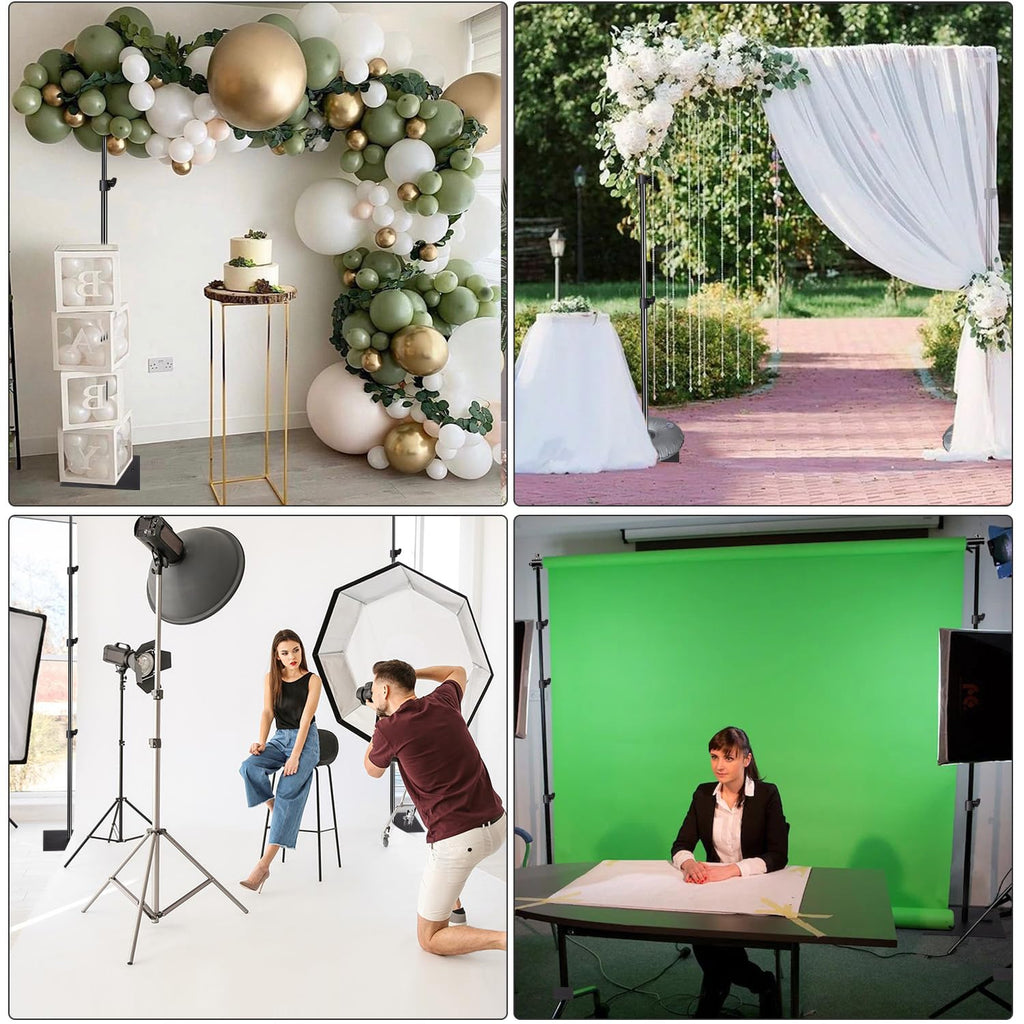 Adjustable Photography Backdrop Stand Kit 10ft x 8.5ft with Clamps and Carrying Bag B4219