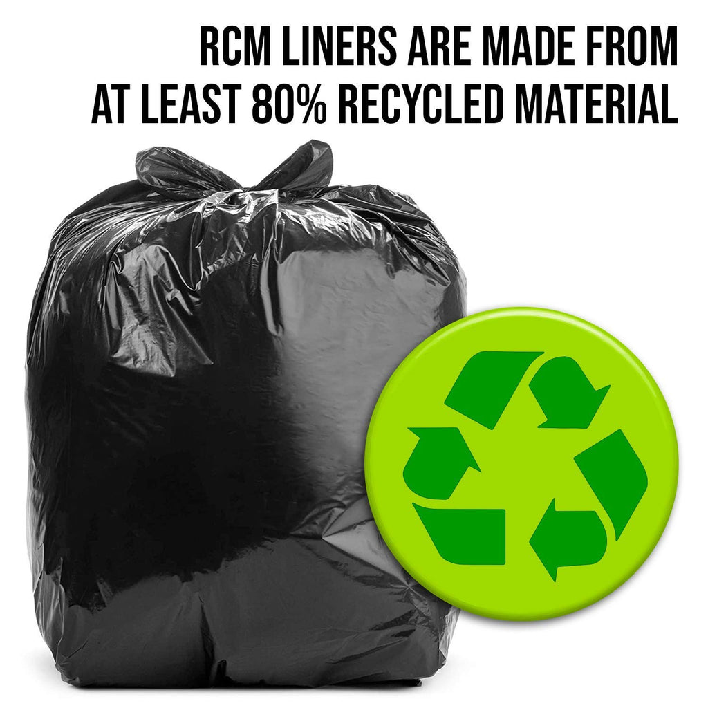 44 Gallon Black Heavy Duty Trash Bags Pack of 100 A858268
