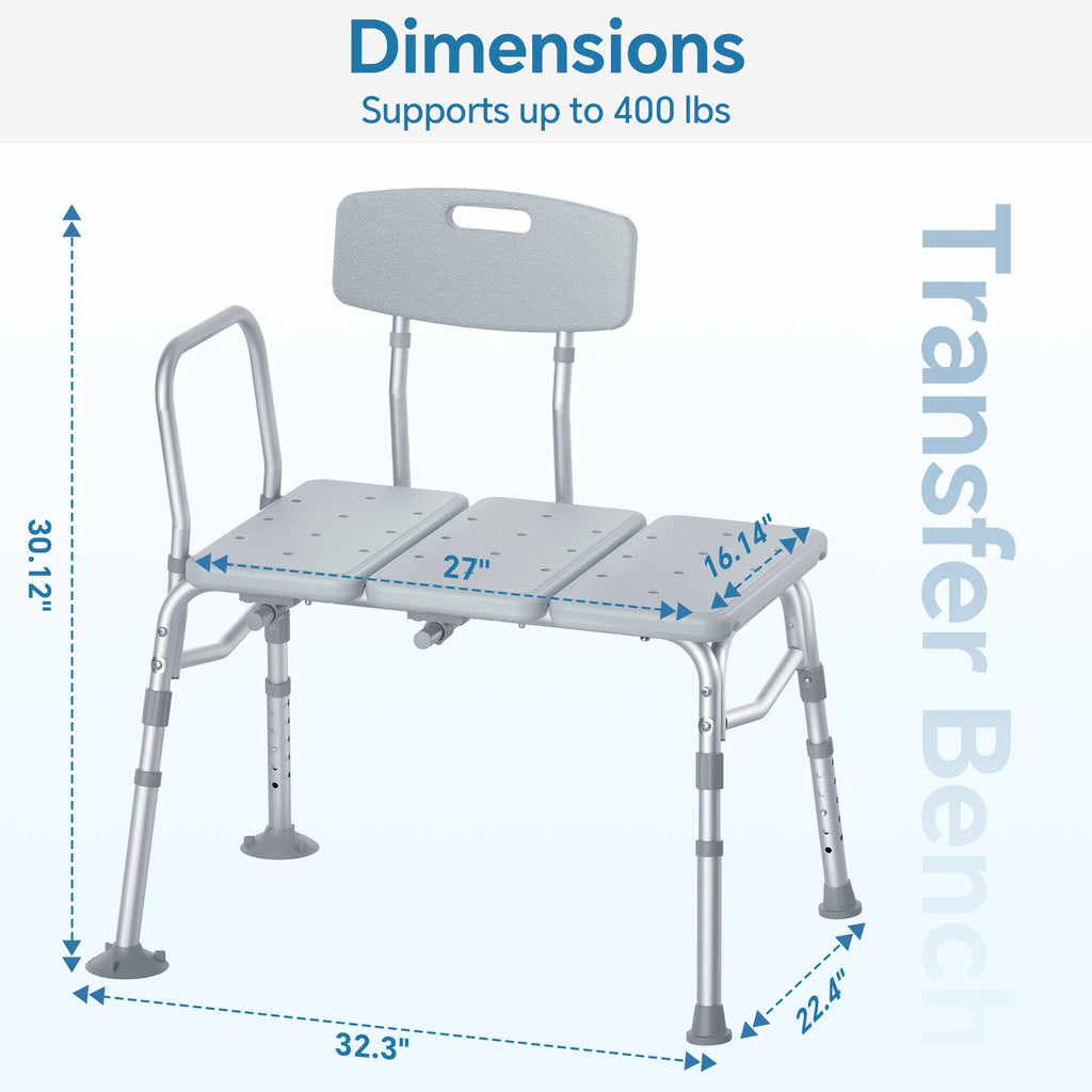 Tub Transfer Bench with Backrest J36383
