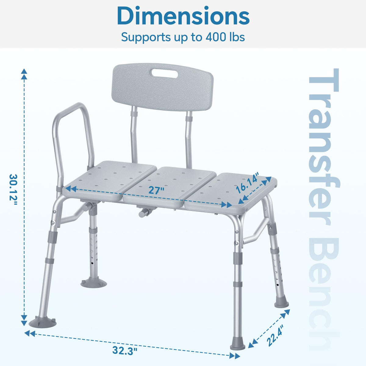 Tub Transfer Bench with Backrest J36383