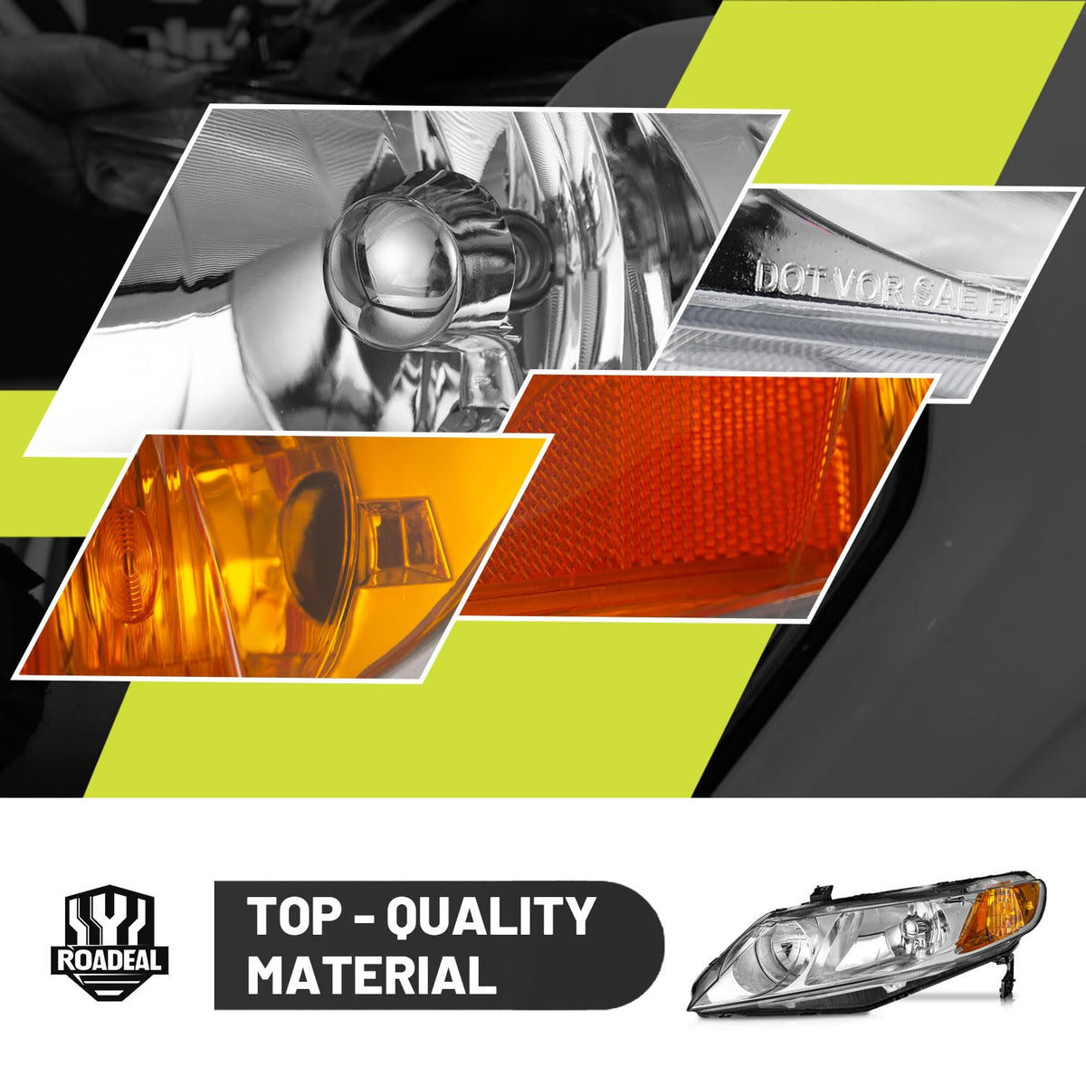 Headlights for Honda Civic 4-Door T1100