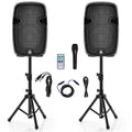 2000W 12" Portable Powered Speakers with Stands G563