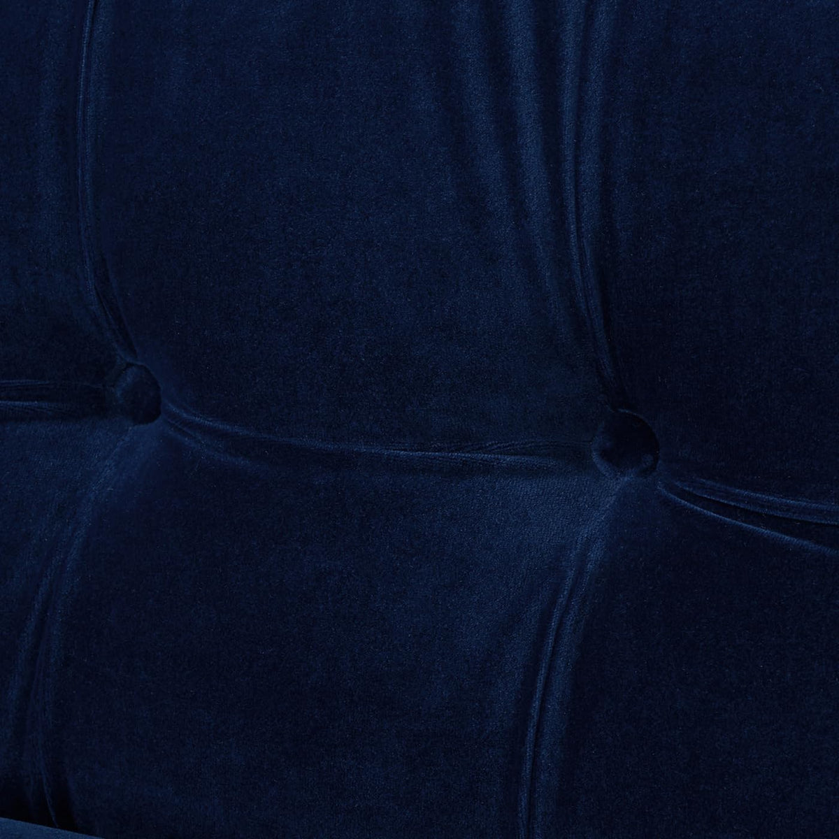 Navy Blue Velvet Tufted Sofa Y79388