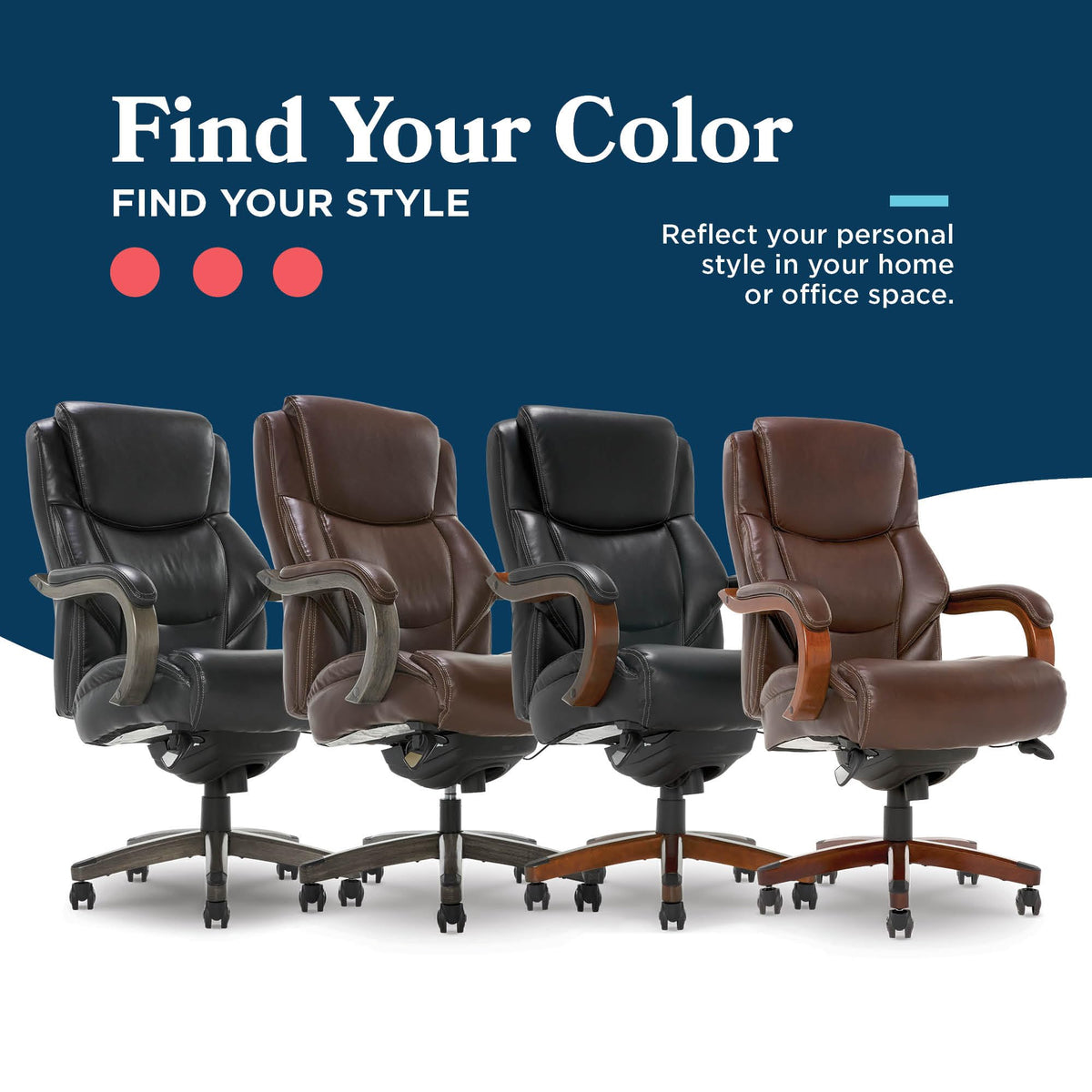 Big and Tall Leather Executive Office Chair T85740