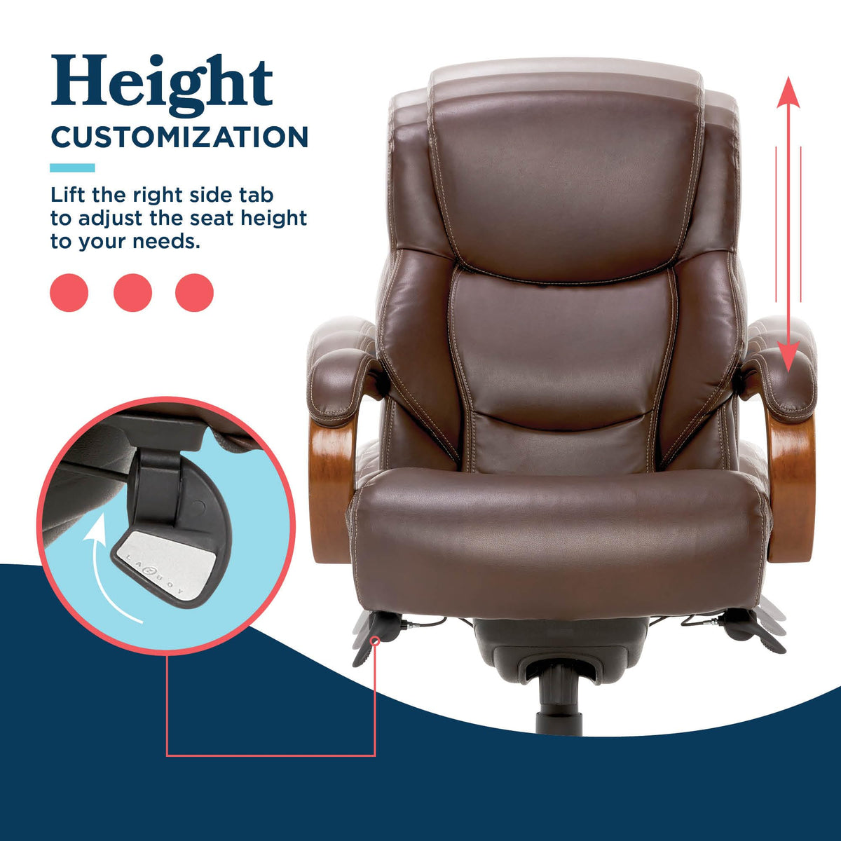 Big and Tall Leather Executive Office Chair T85740