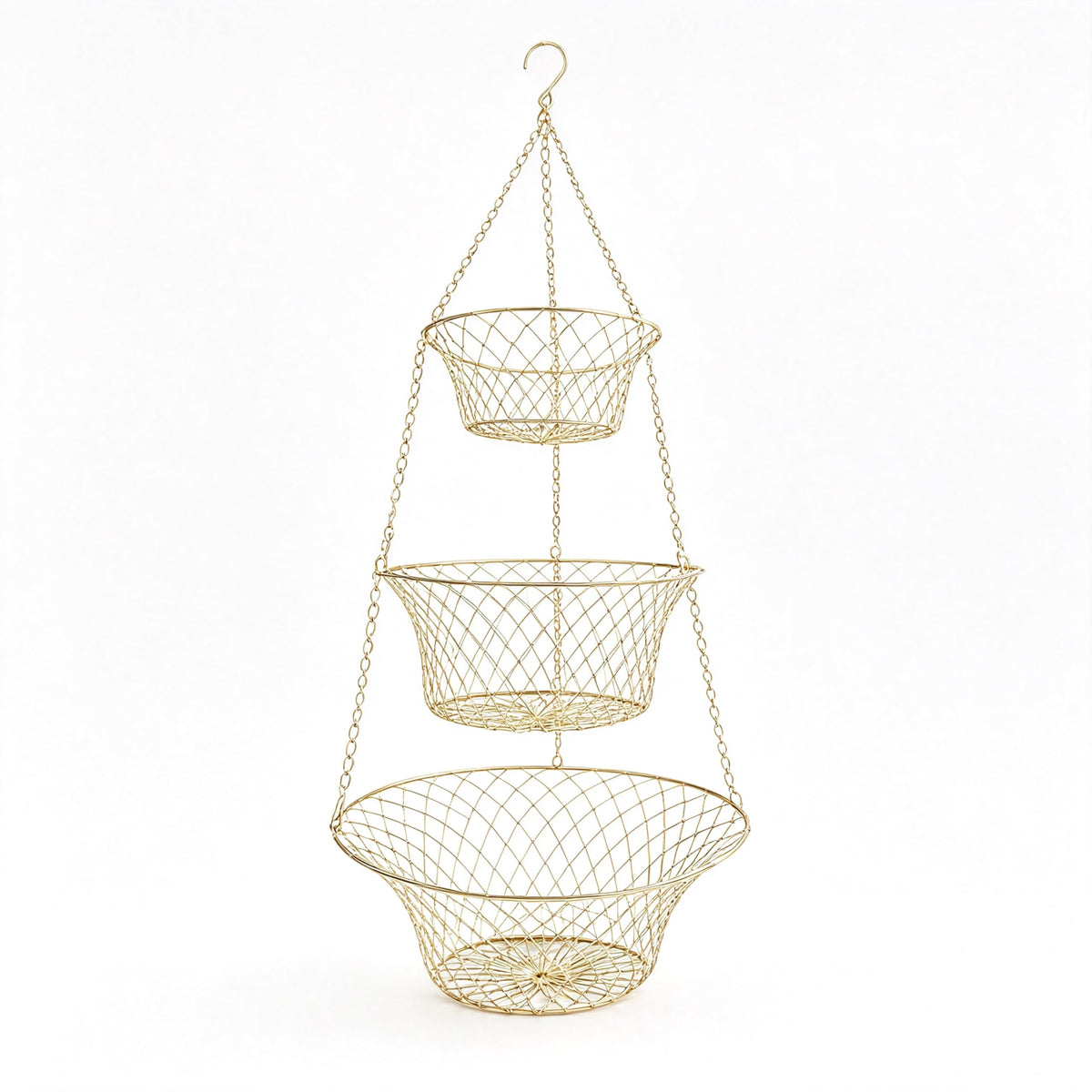 3-Tier Copper Hanging Basket N91732