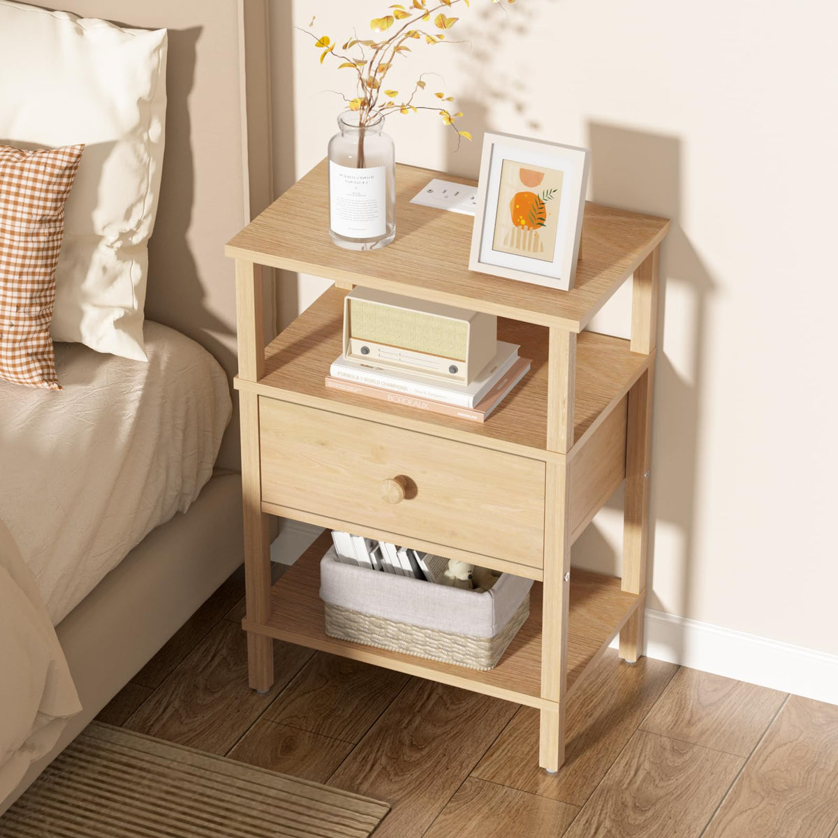 3 Tier Storage End Table Set 2 T979