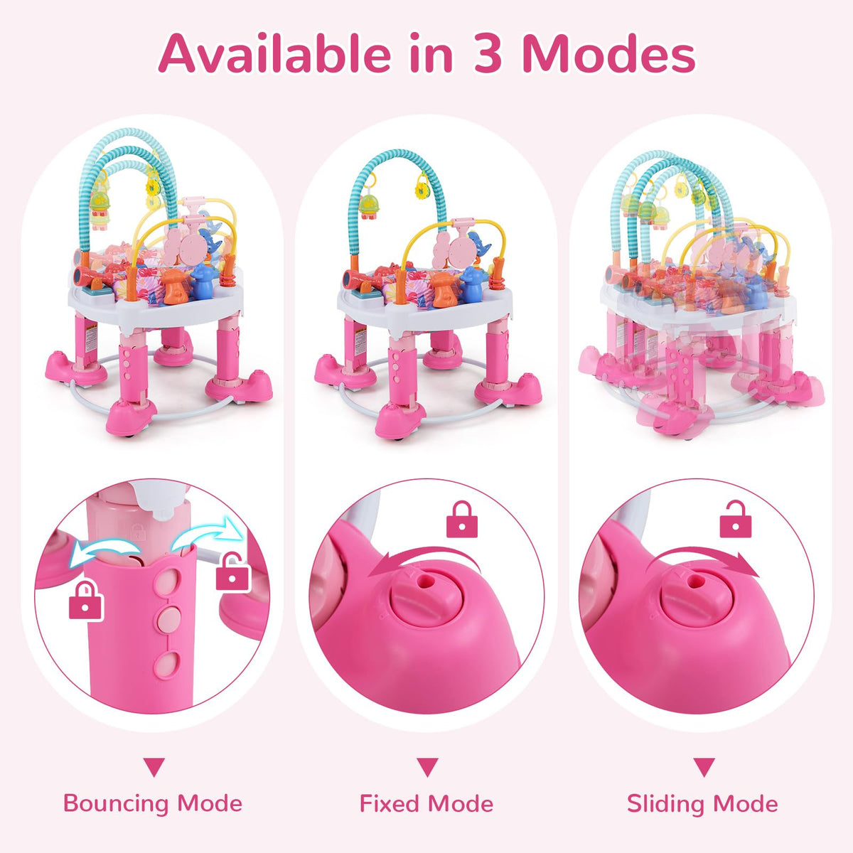 5 in 1 Baby Bouncer Activity Center with 360° Rotating Seat B8482