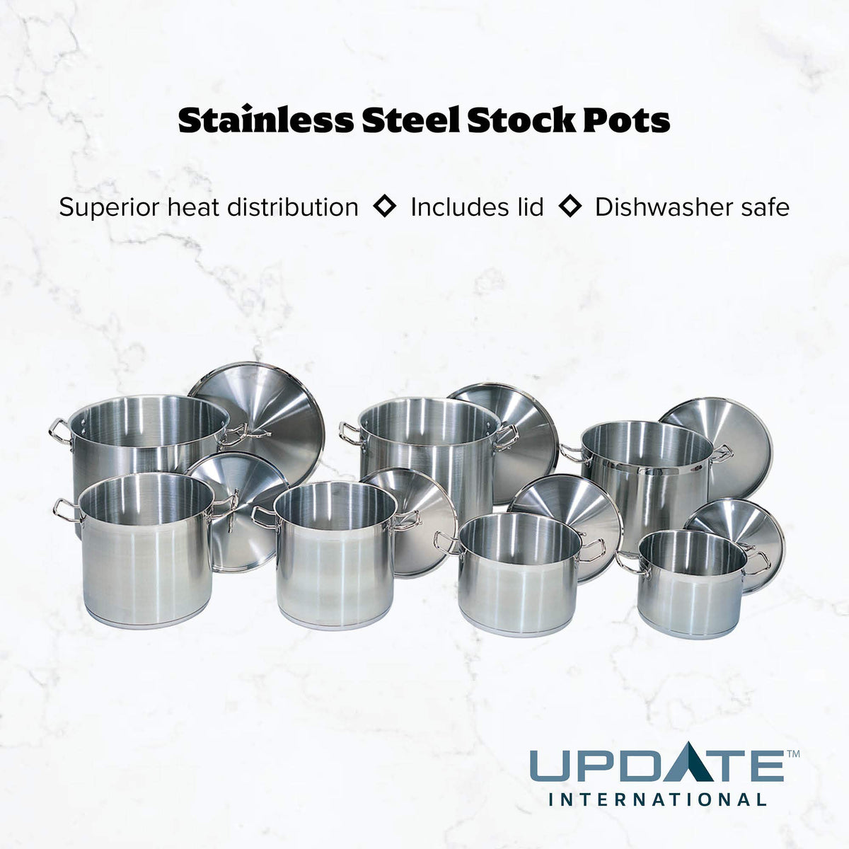 40 Qt Stainless Steel Stock Pot with Cover Z376260