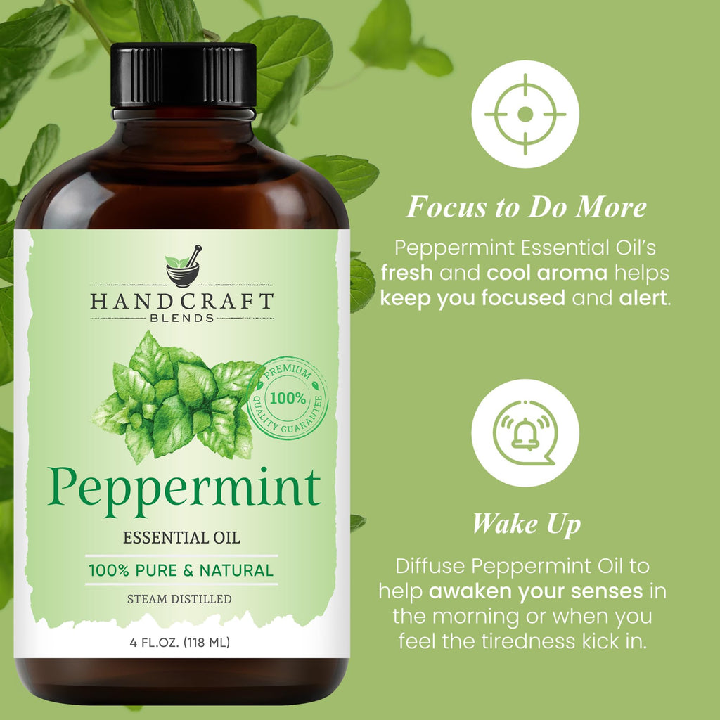 Lemon Peppermint Lavender Essential Oil Set 4 Fl. Oz C4071