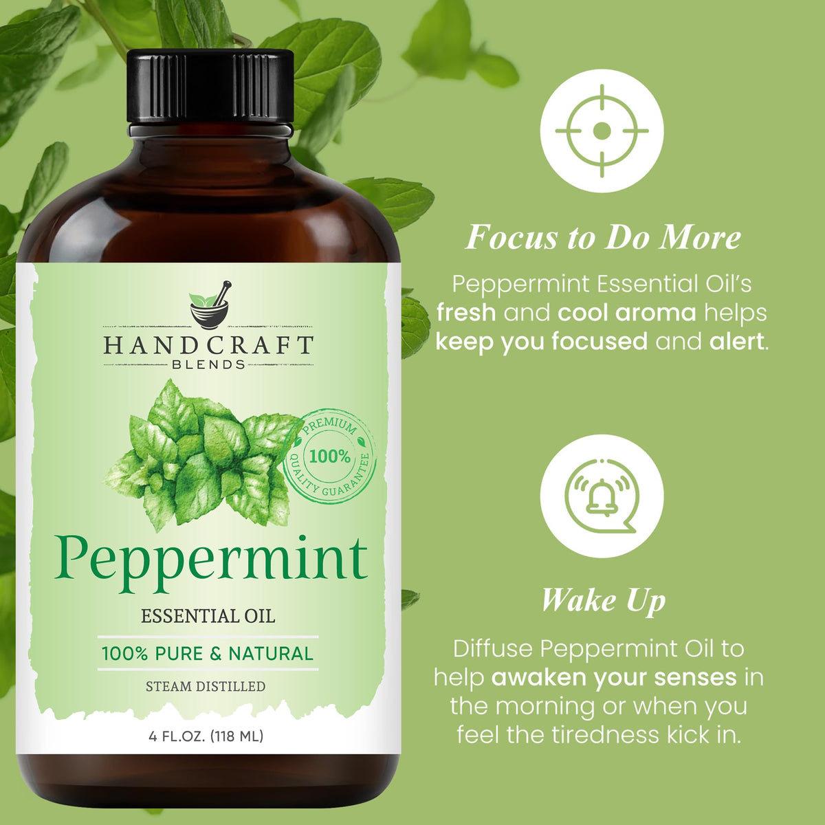 Lemon Peppermint Lavender Essential Oil Set 4 Fl. Oz C4071
