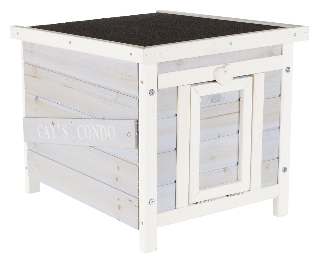 Small Outdoor Cat House with Raised Floor O24046