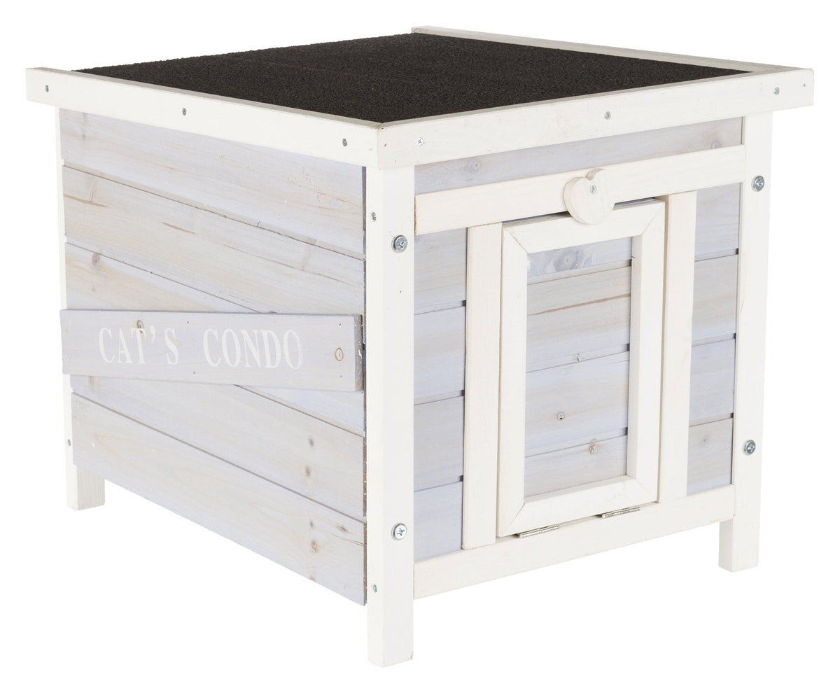 Small Outdoor Cat House with Raised Floor O24046