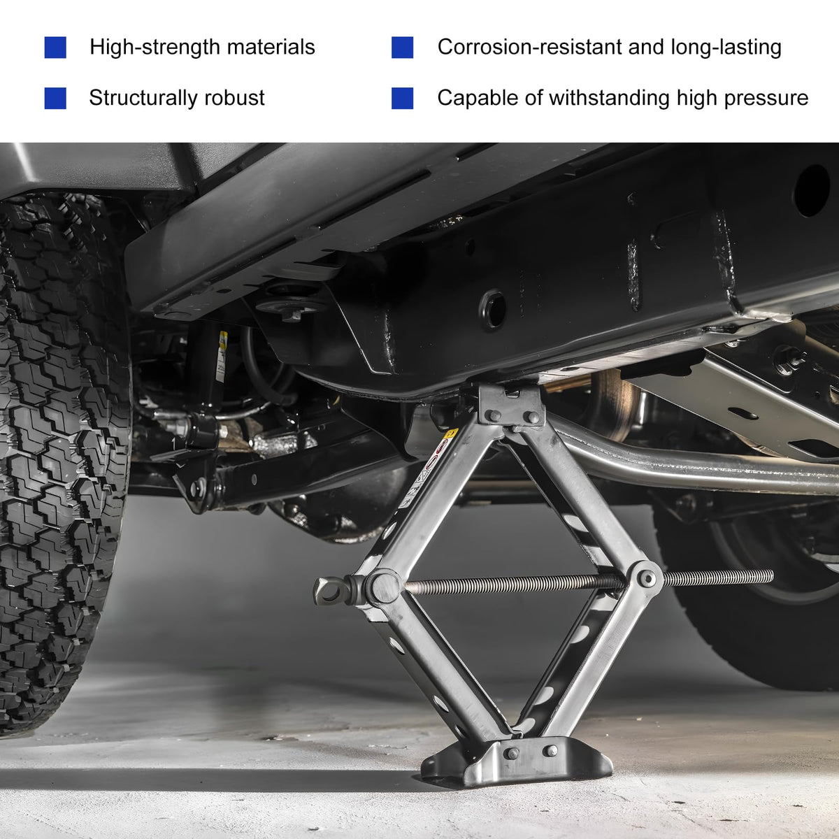 2 Ton Portable Scissor Jack with Lug Wrench V767167