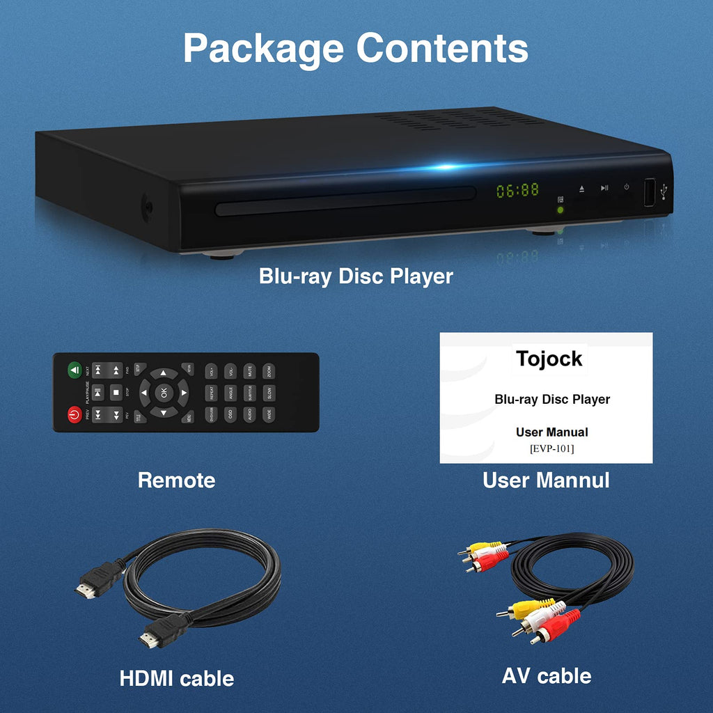 Blu Ray DVD Player 1080P Disc System with HDMI AV Cable T228823