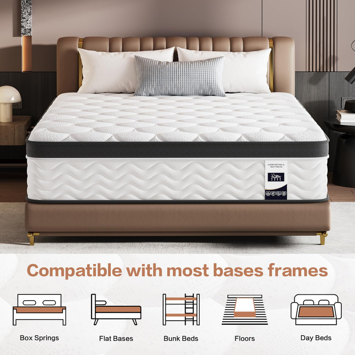 12 Inch Full Size Hybrid Mattress Q297