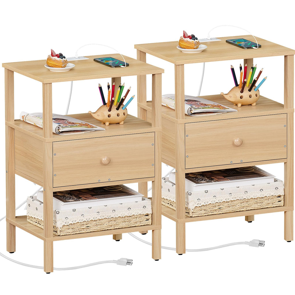 3 Tier Storage End Table Set 2 T979
