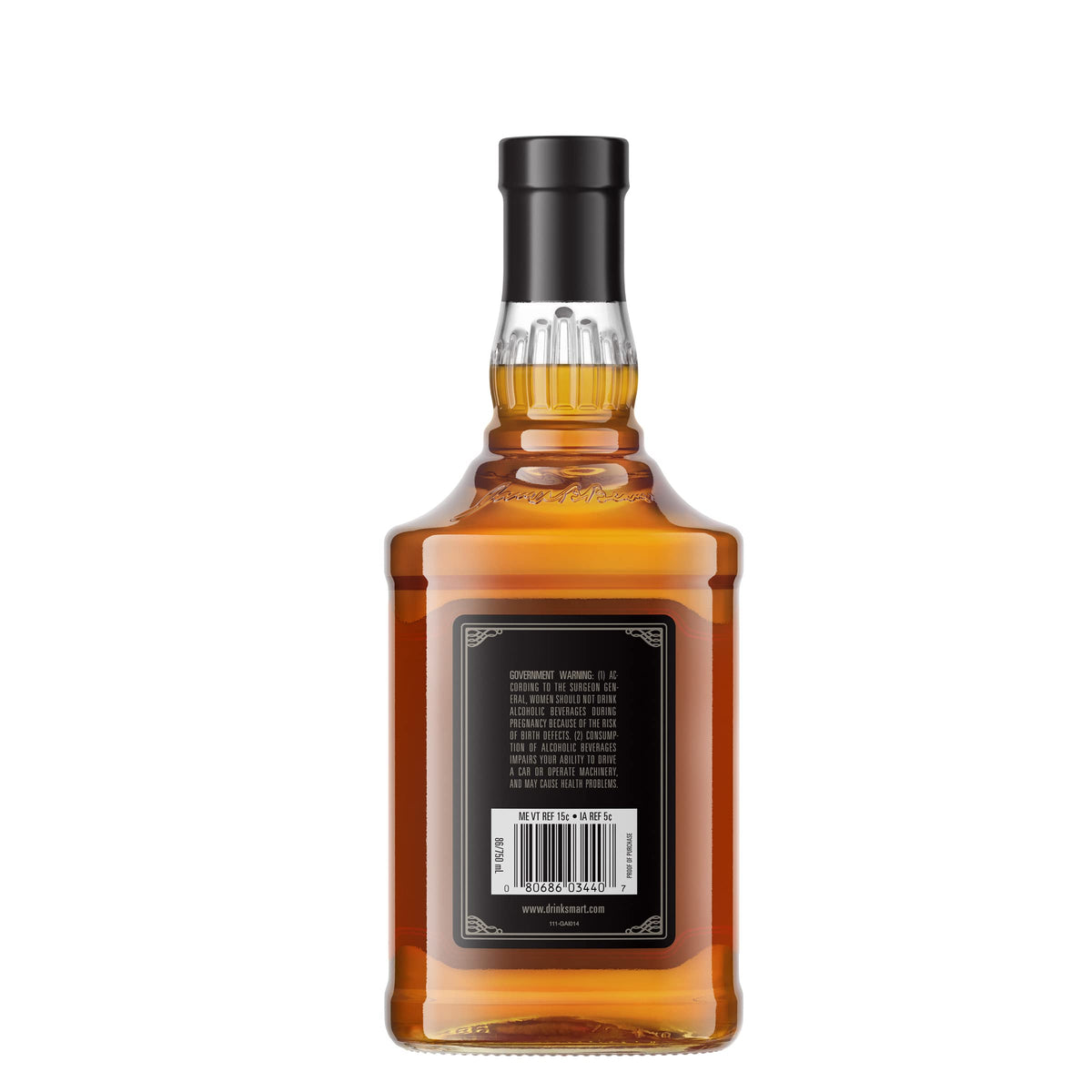 Black Bourbon Whiskey 750 ml 86 Proof N111946