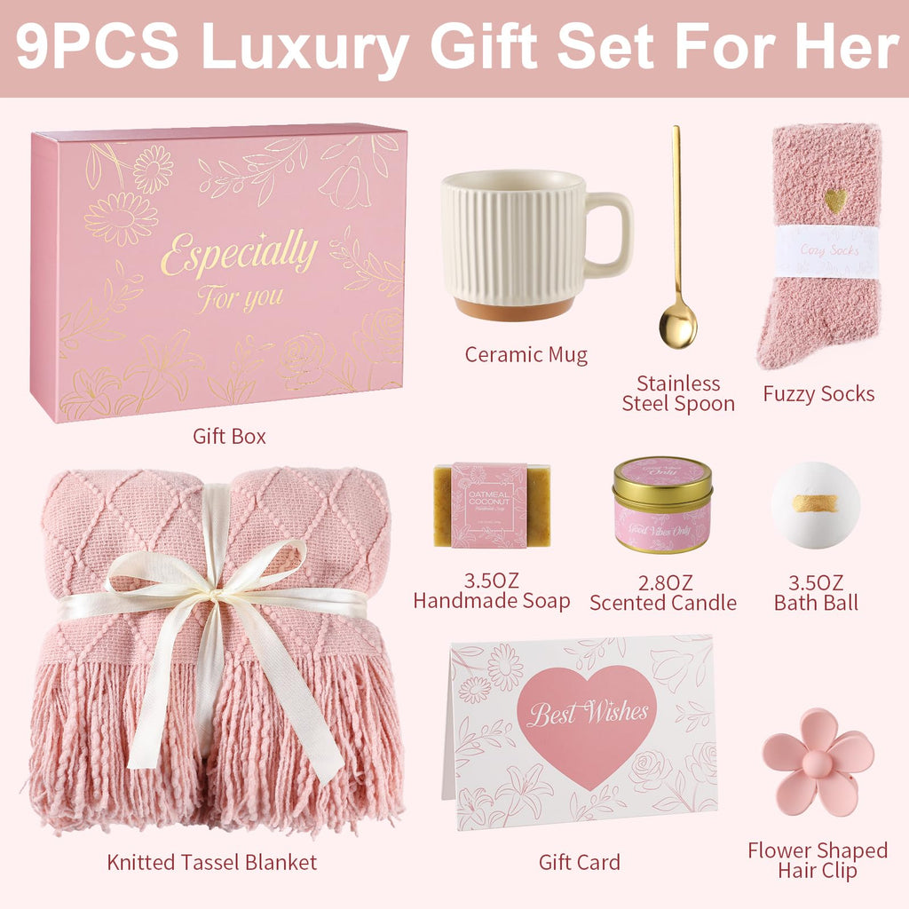 Get Well Soon Gifts Baskets for Women (Pink) R5299