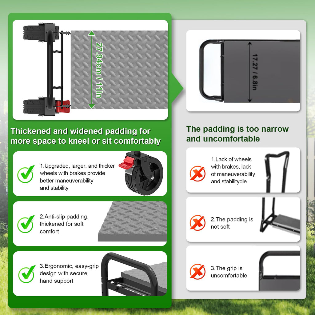 Rolling Garden Kneeler and Seat V72630
