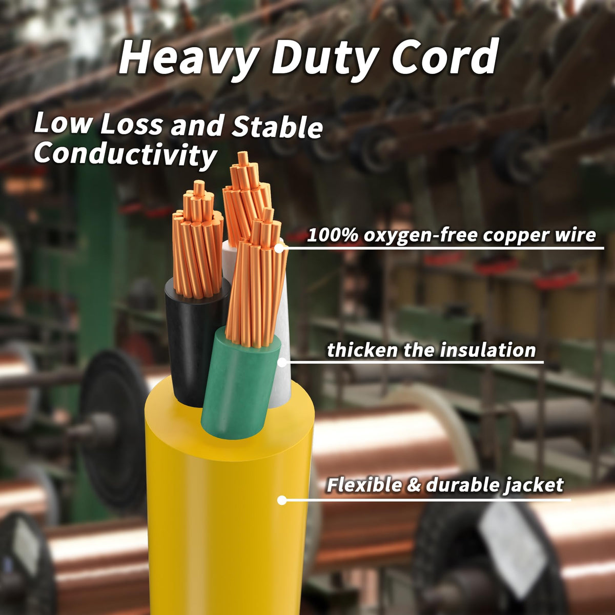 100ft 12/3 Outdoor Extension Cord Waterproof N10218