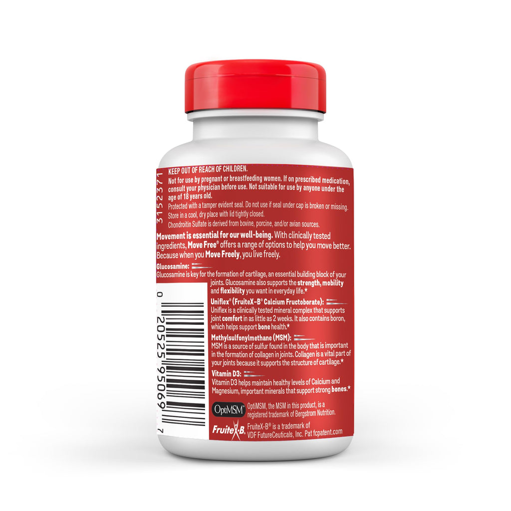 Glucosamine Chondroitin MSM Vitamin D3 Joint Support Supplement 120 Tablets 2 Pack V2677
