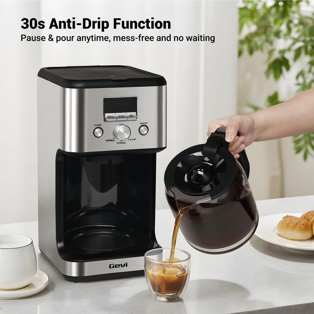 14 Cup Programmable Drip Coffee Maker with Glass Carafe N41397