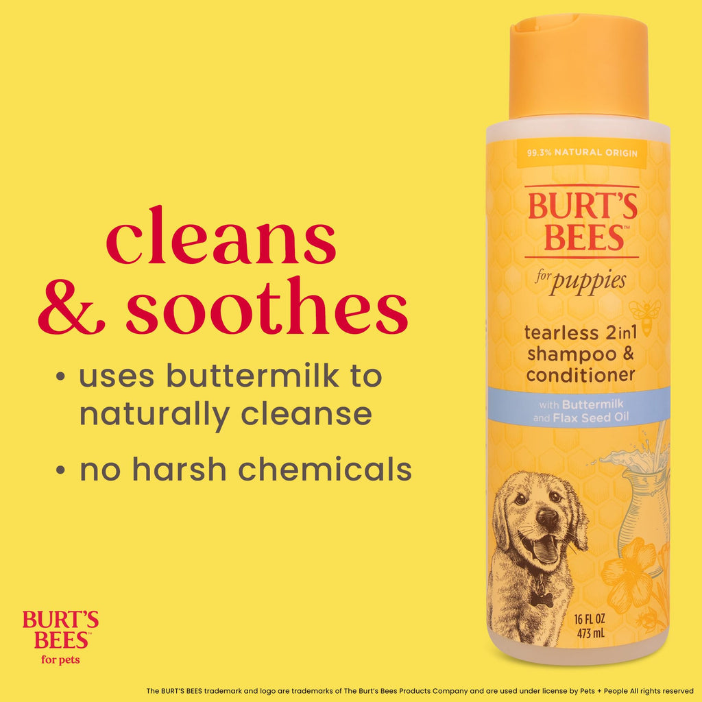 Tearless Puppy Shampoo & Conditioner with Buttermilk, 16 Fl Oz T277