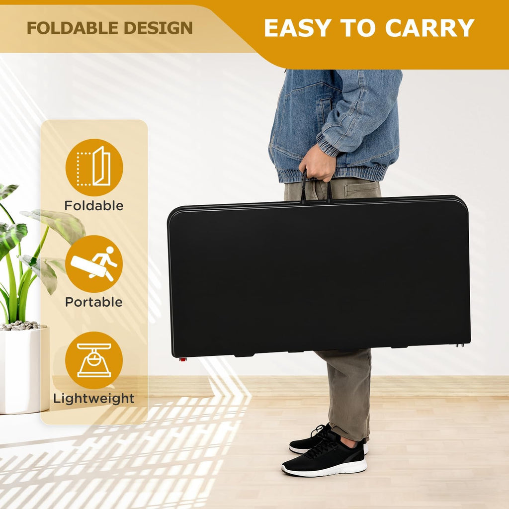34" Black Folding Card Table X249