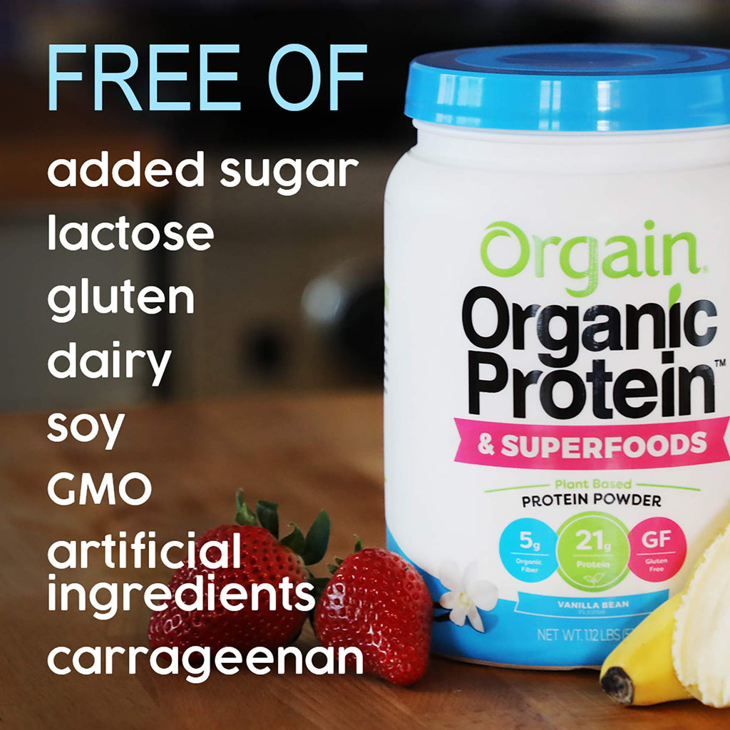 Organic Vegan Protein Powder + Greens Vanilla Bean L762
