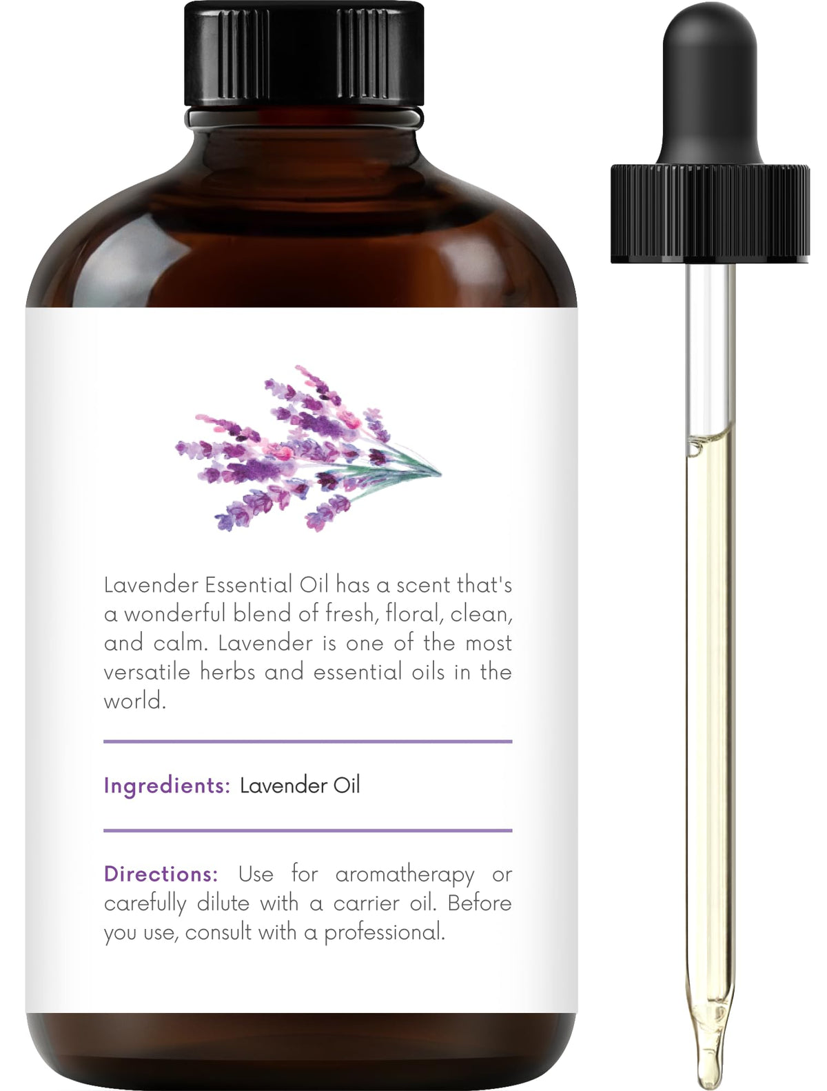 Lemon Peppermint Lavender Essential Oil Set 4 Fl. Oz C4071