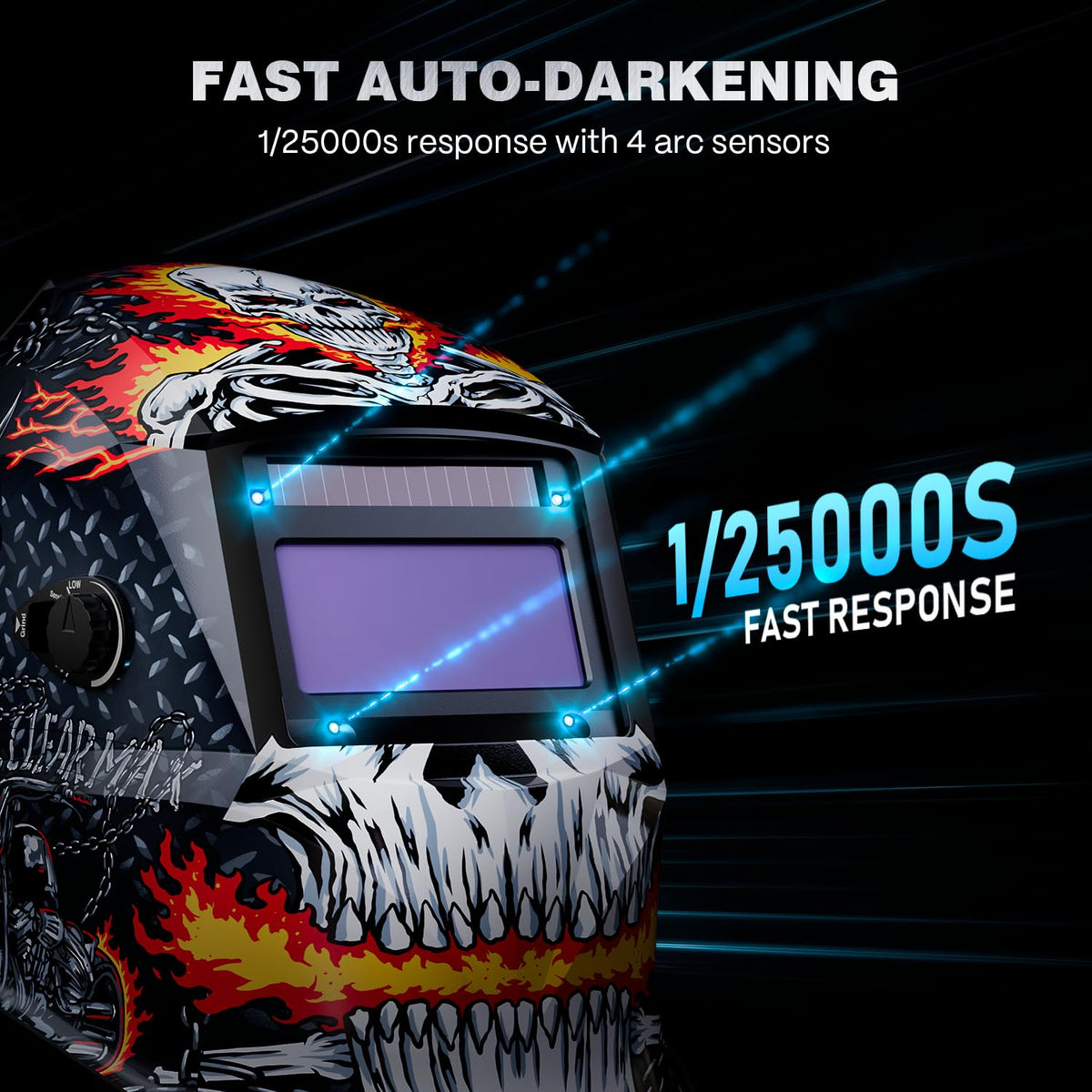 Auto Darkening Welding Helmet Shade 4/9-13 I4181