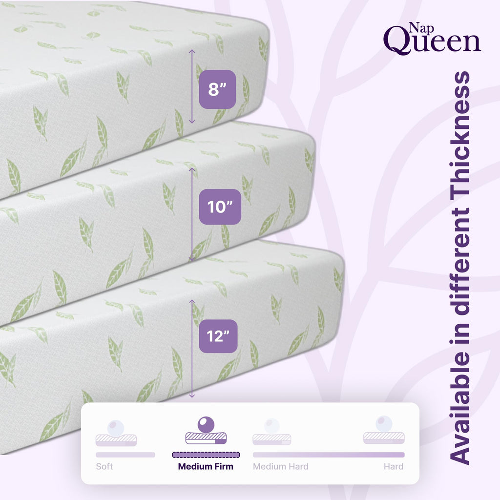Twin Size 6 Inch Green Tea Memory Foam Mattress S288874