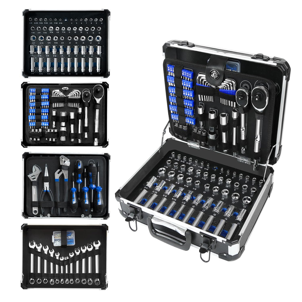 240-Pieces Mechanic Tool Set with Aluminium Tool Box O1473