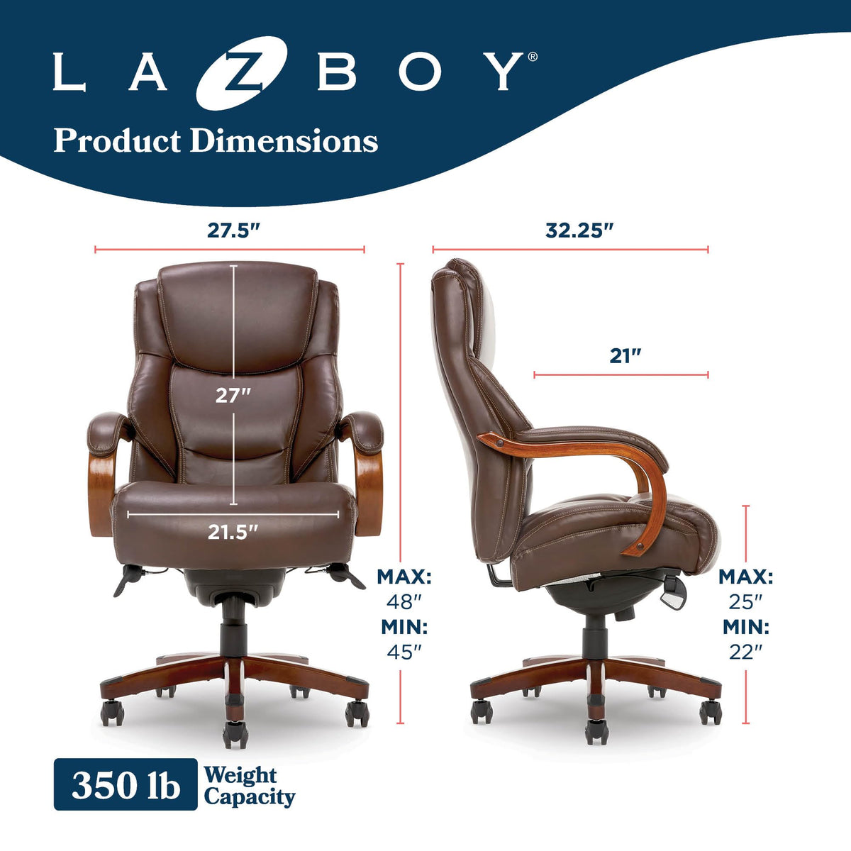 Big and Tall Leather Executive Office Chair T85740