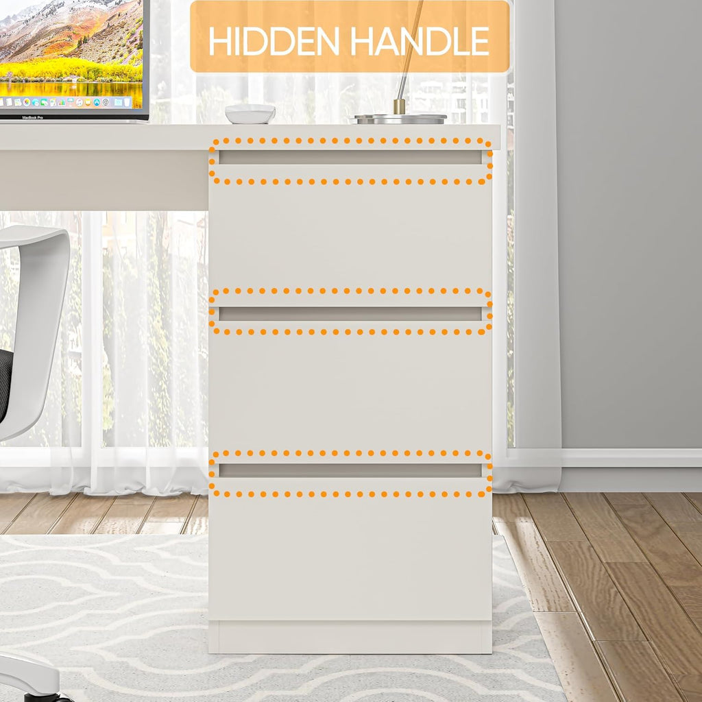 White Desk with Drawers C70906
