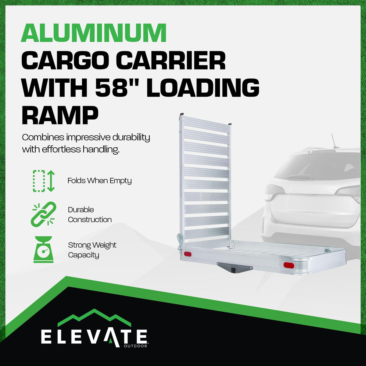 Hitch Cargo Carrier with Ramp D1286