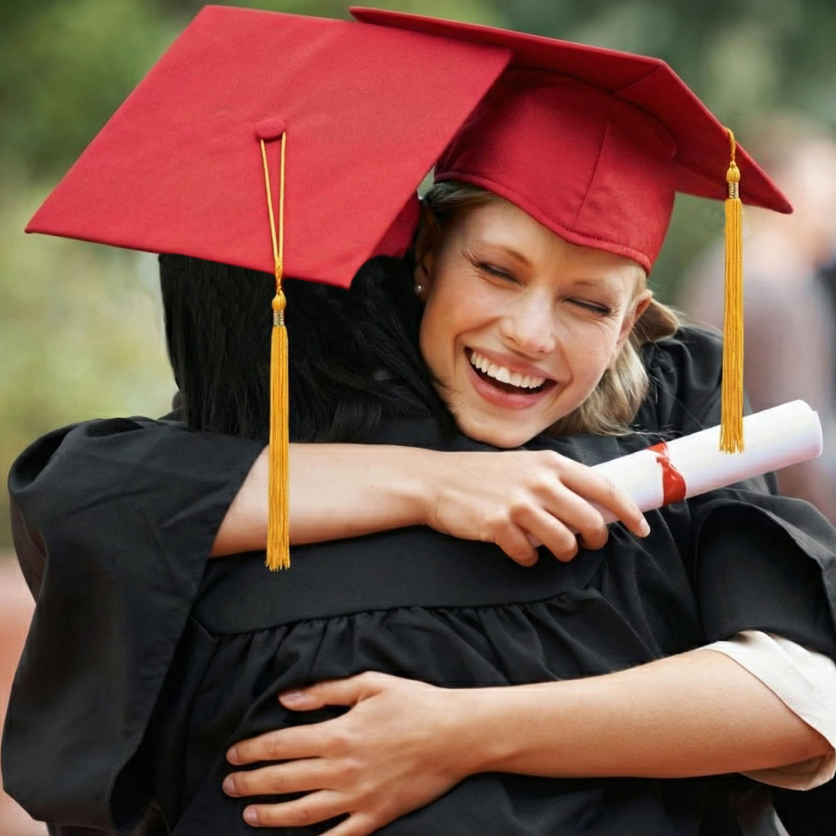 Graduation Cap with Tassel Adjustable Adult Graduation Hat S37572