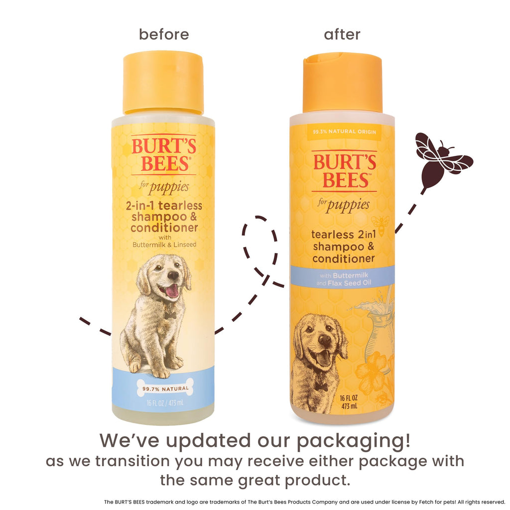 Tearless Puppy Shampoo & Conditioner with Buttermilk, 16 Fl Oz T277