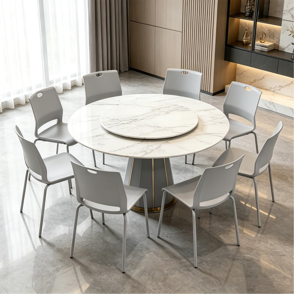 Grey Stacking Guest Chairs Set of 4 N891404