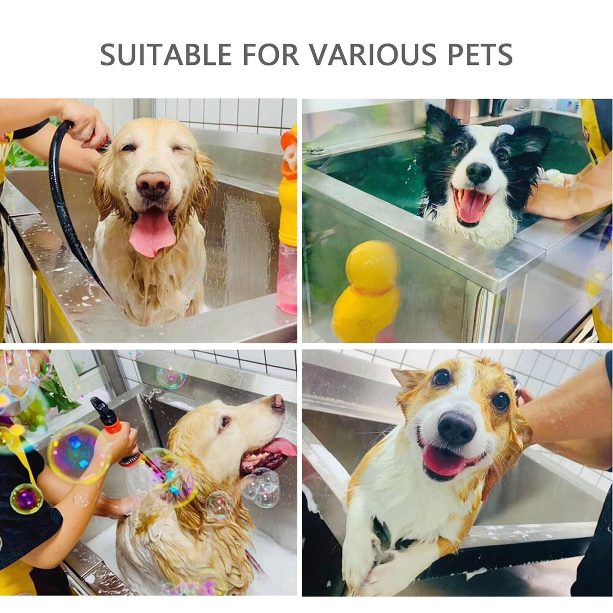 Stainless Steel Dog Grooming Tub with Sliding Door Q15223