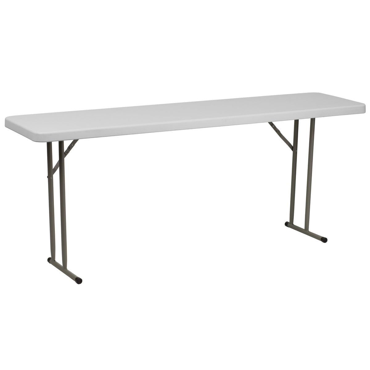 6-Foot White Plastic Folding Training Table F511