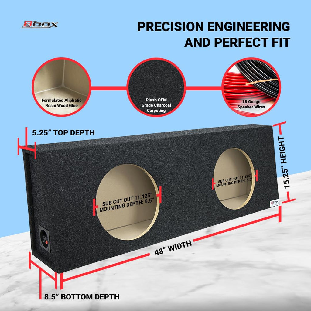 12 Inch Dual Sealed Subwoofer Enclosure P836